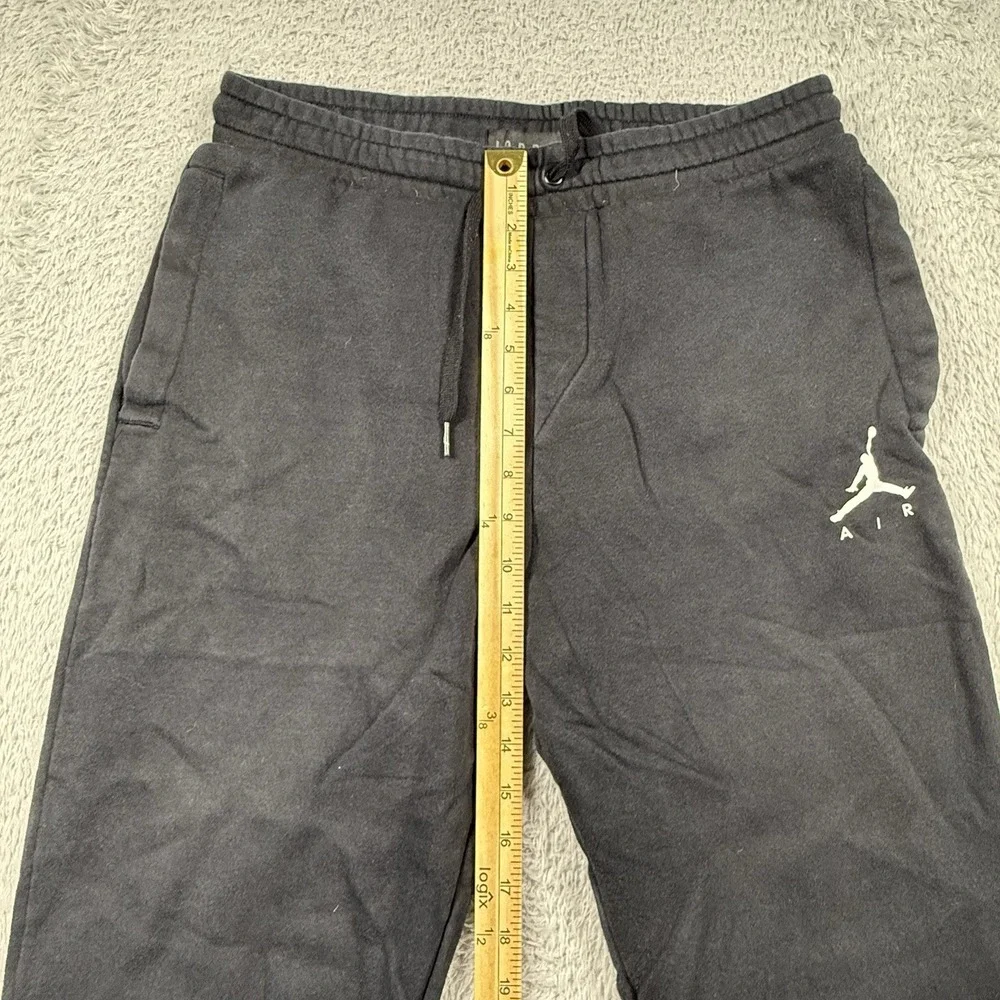 Nike Air Jordan Jumpman Sweatpants Men's Small Cuffed Fleece Joggers Black‎